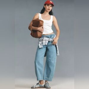 Damson Madder Felix High Rise Barrel Leg Pullon Jeans EU 18/US 14 (See Measure)